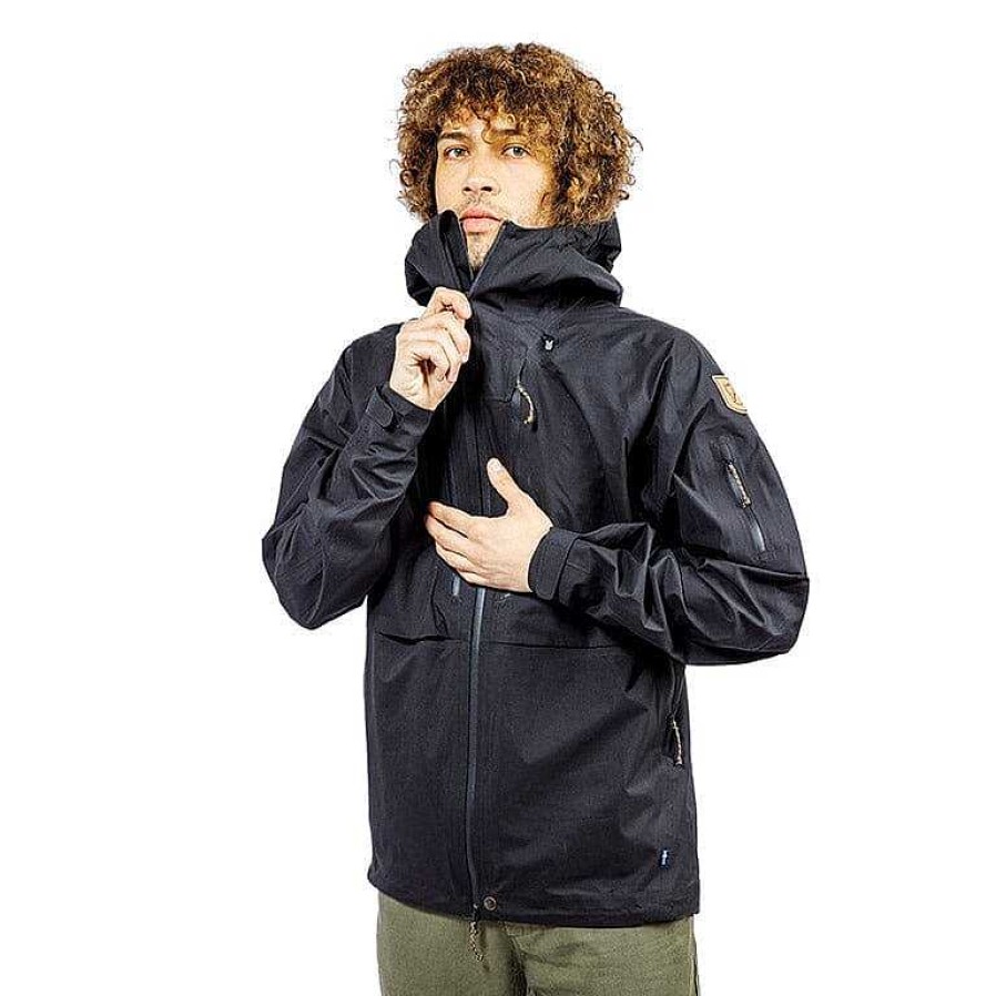 Hot FJALLRAVEN - Abbigliamento Fjallraven - Eco-Shell Jacket - 82411 - Nero