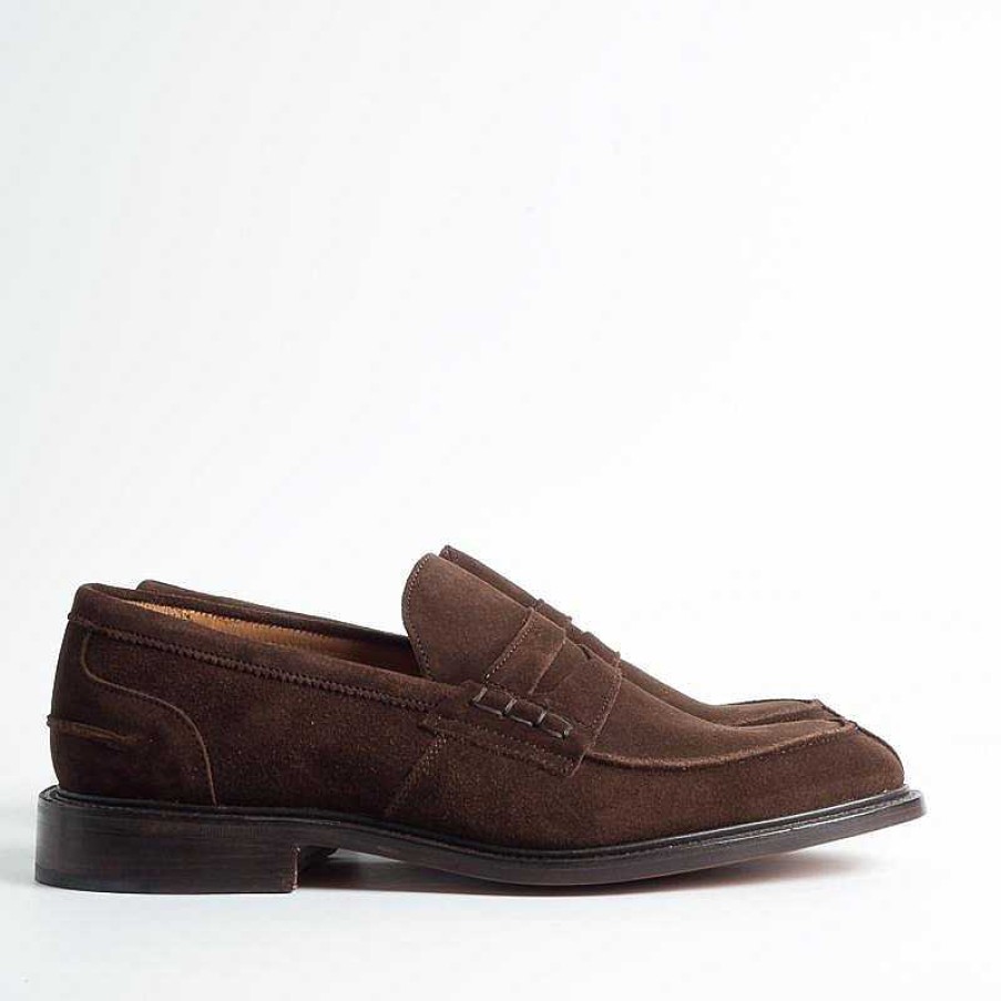 Hot Tricker's Tricker'S - James - Mocassino Suede Repello - Cioccolato