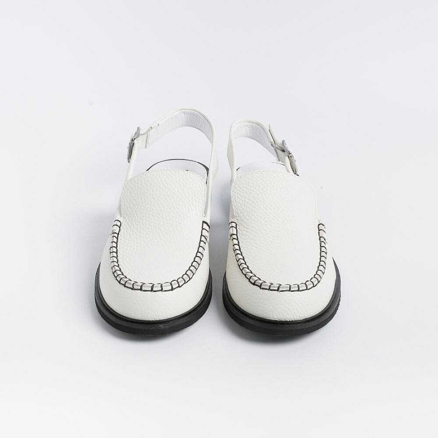 Clearance POESIE VENEZIANE Poesie Veneziane - Mocassino Sling Back - Jpg52New - Bianco