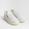 Online AUTRY - Collezione donna Autry -Sneakers Kulk Ll17 - Low Kid - Leath/Leat - Bianco Turchese