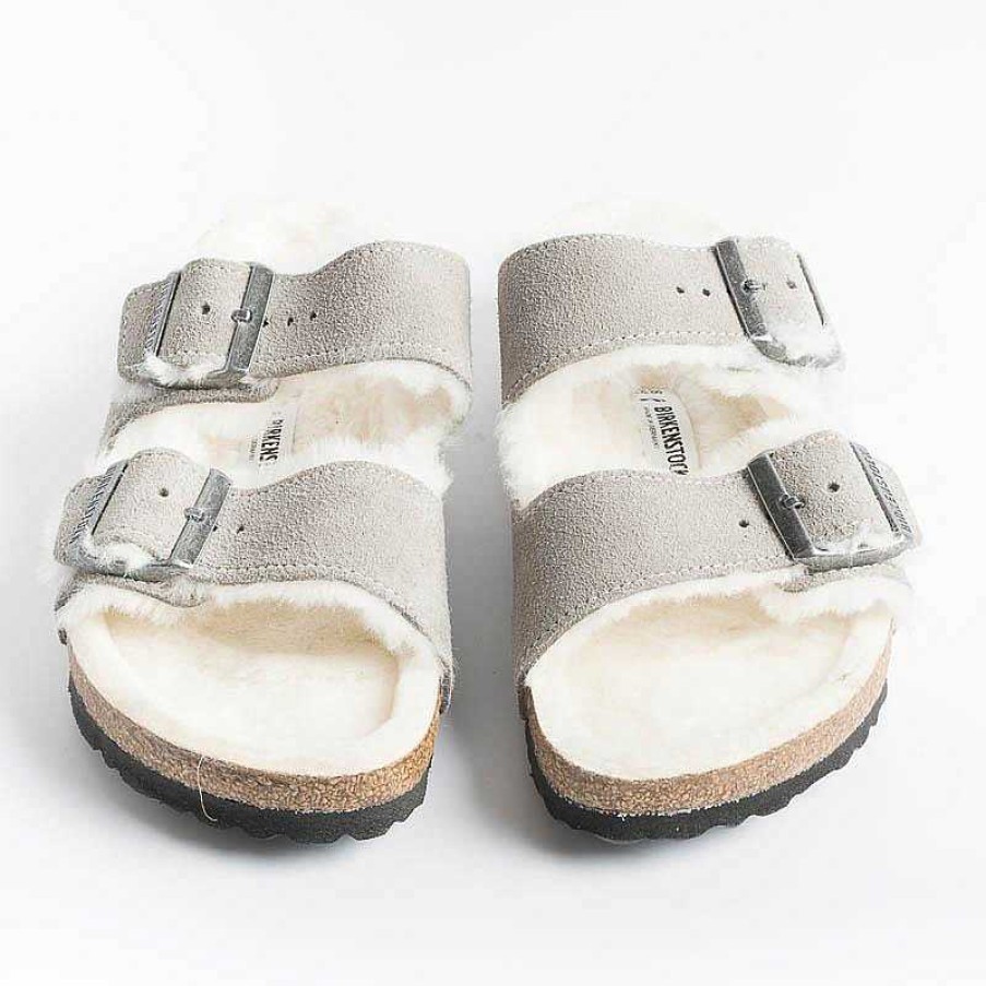 Wholesale BIRKENSTOCK Birkenstock - Sandali Bassi 1017403 - Arizona Fur - Grigio