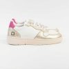 New DATE Date - Sneakers - Court 2.0 - Laminated White Platino Fuxia