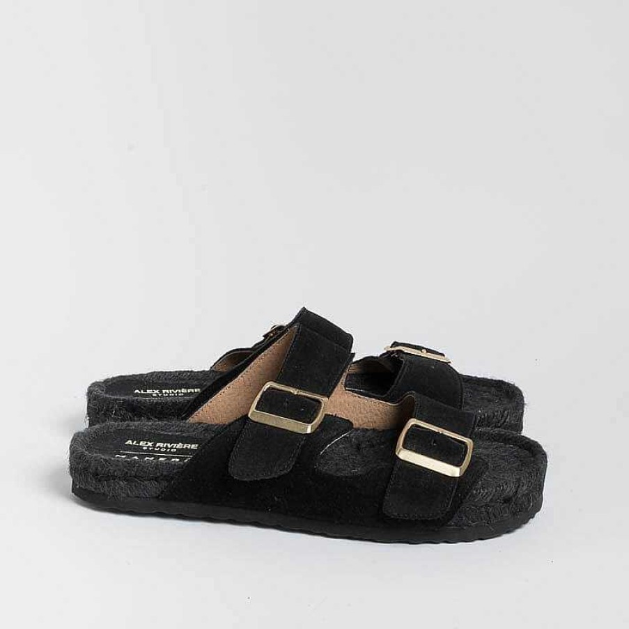 New MANEBI Manebi - Sandali Bassi - Nordic Sandals - Nero