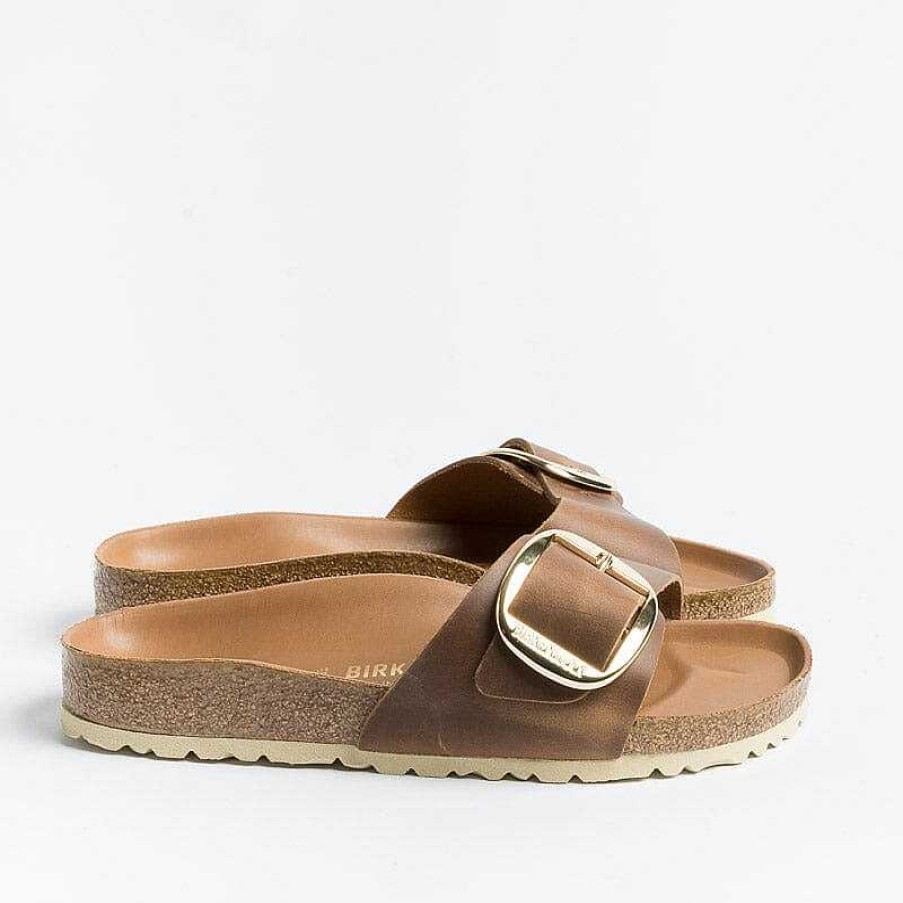 Hot BIRKENSTOCK Birkenstock - Sandali Bassi 1006525 Madrid Big Buckle - Cognac