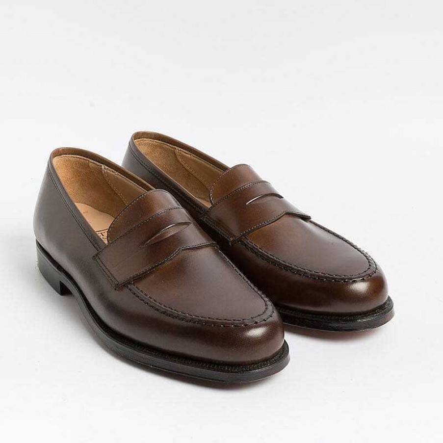 Clearance CROCKETT & JONES Crockett & Jones - Mocassino - Boston- 28363A - Pelle Testa Di Moro