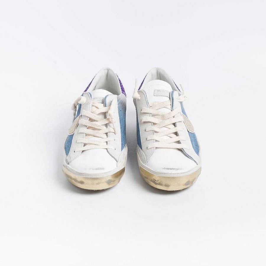 Clearance Philippe Model Paris Philippe Model - Sneakers Prld Dem1 - Parisx - Denim Violet