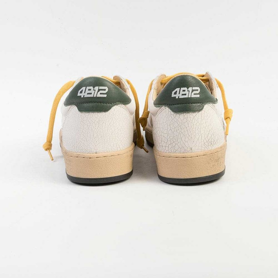 Hot 4B12 - COLLEZIONE UOMO 4B12 - Sneakers - Play U57 - Bianco Verde Arancione