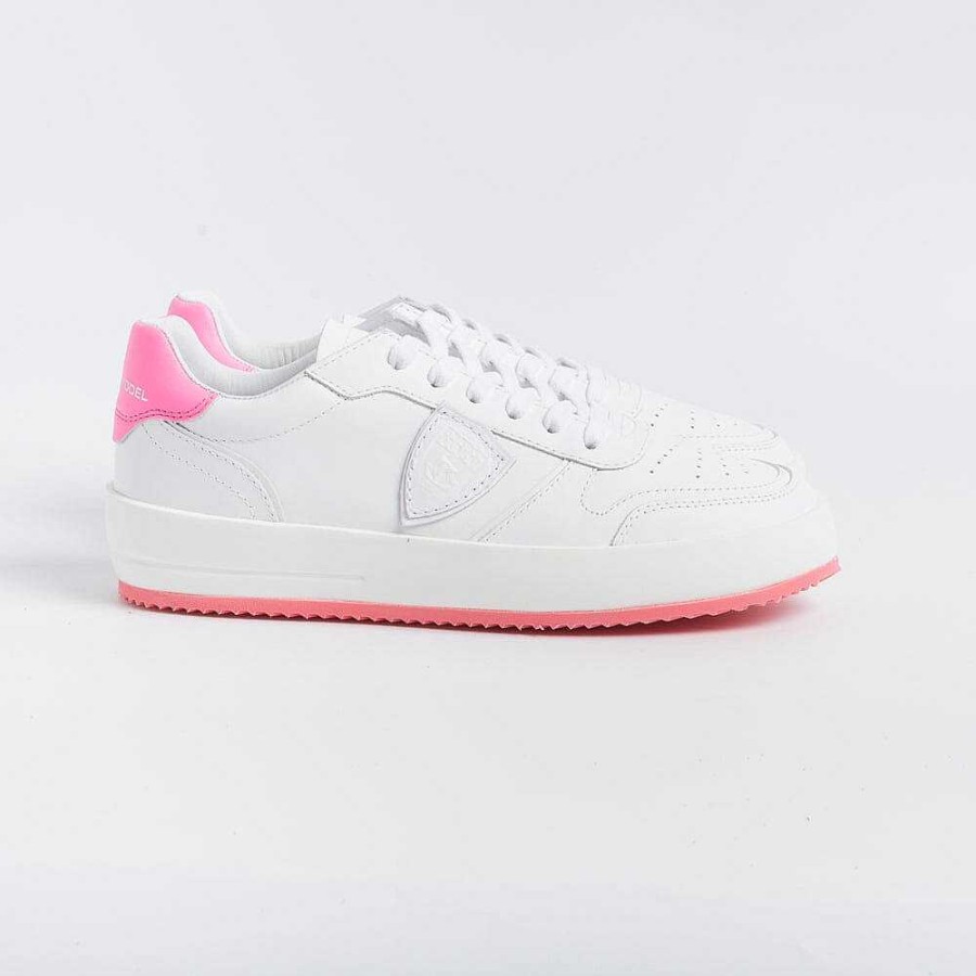 Best Philippe Model Paris Philippe Model - Sneakers Vnld Vn02 - Nice - Bianco Fucsia