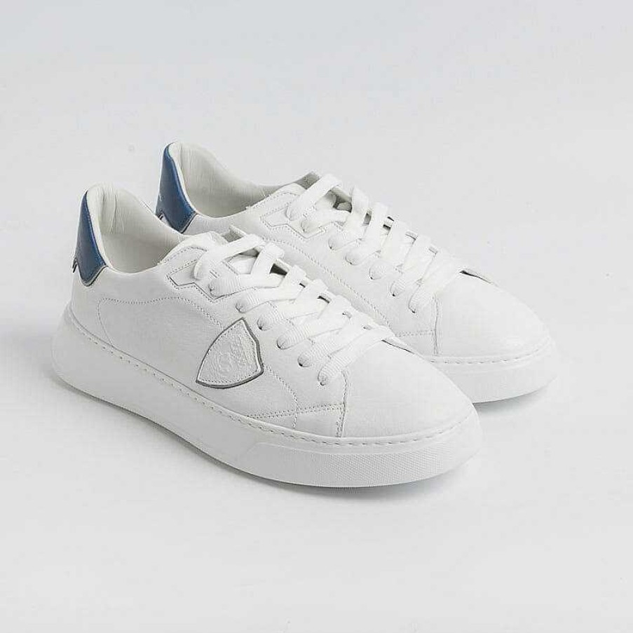 Best Philippe Model Paris Philippe Model -Sneakers Temple - Btlu Wx13 - Bianco Blu