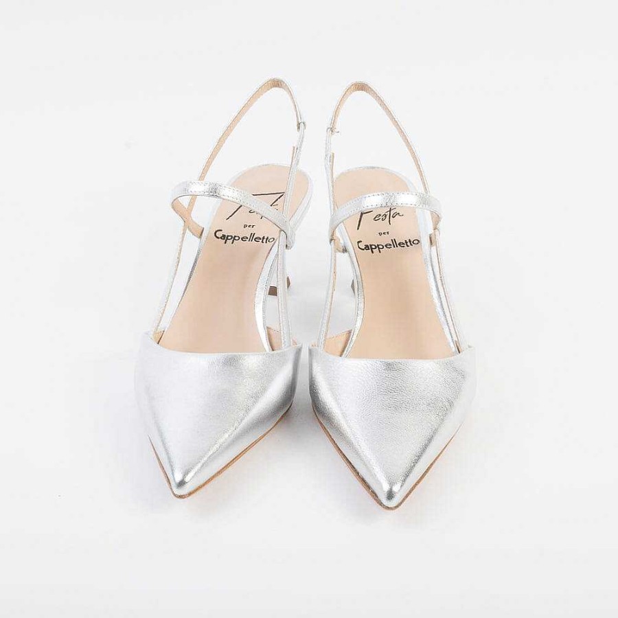 New Roberto Festa Roberto Festa - Sling Back - Amai - Silver