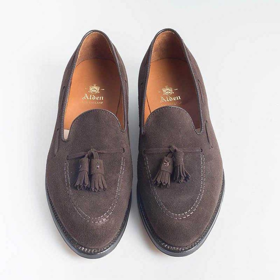 Online Alden Alden - 666 Mocassino Tassel - Camoscio Testa Di Moro