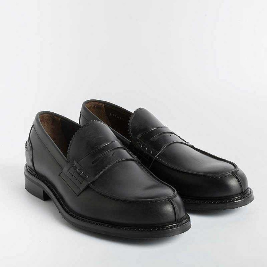 Online Berwick 1707 Berwick 1707 - Mocassino - 11053 - Pelle Nero (Interno Fodera Scura)