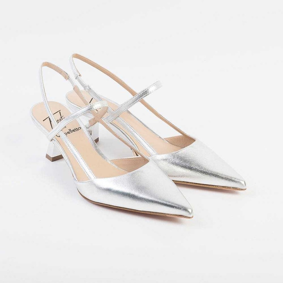 New Roberto Festa Roberto Festa - Sling Back - Amai - Silver