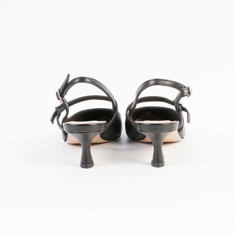 Clearance CAPPELLETTO 1948 Cappellettoshop - Sling Back - Fiamma7 - Nero