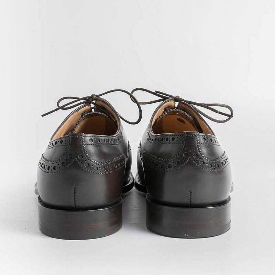 Clearance Church's Church'S - Diplomat Derby Brogue - Vitello Superior Burnt