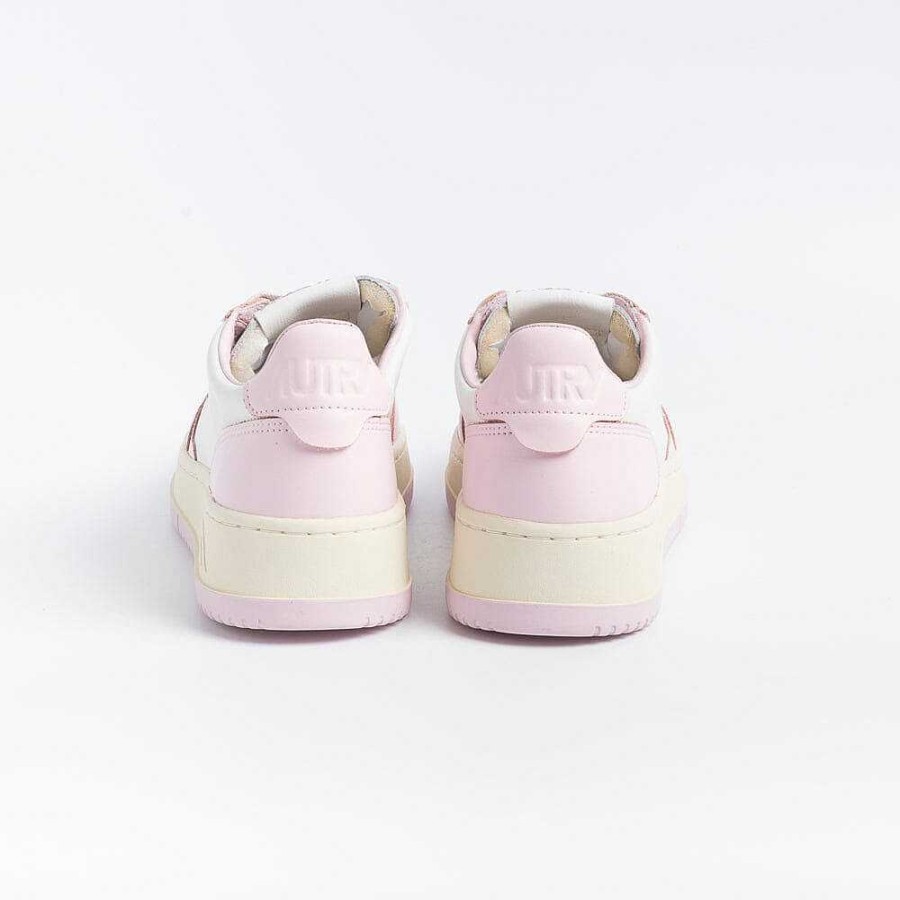 Best AUTRY - Collezione donna Autry - Aulw Wb37 -Sneakers Low Wom Leat - Bianco / Rosa Blush