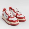 Best AUTRY - Collezione donna Autry - Aulw Wb02 - Sneakers Low Wom Leat - Bianco / Rosso