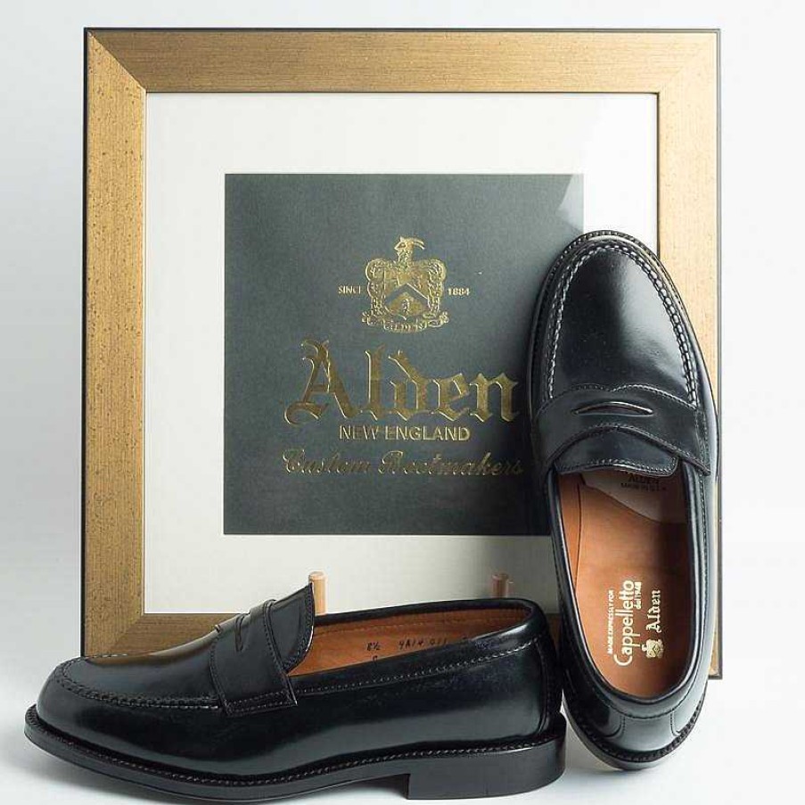 Clearance Alden Alden - Mocassino 99361 - Cordovan - Nero