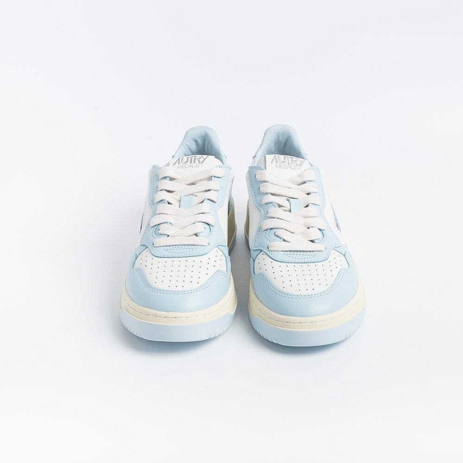 Best AUTRY - Collezione donna Autry - Aulw Wb40 -Sneakers Low Wom Leat - Bianco / Sky Blue