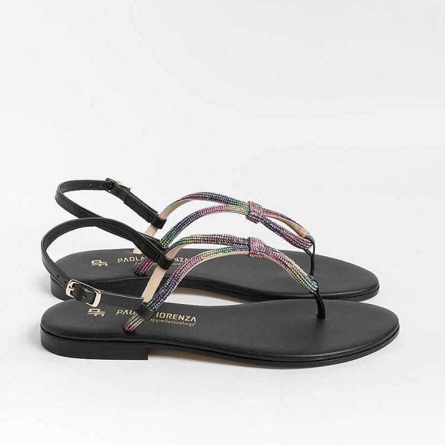 Clearance PAOLA FIORENZA Paola Fiorenza - Sandali Bassi Infradito - Ss2336 - Nero