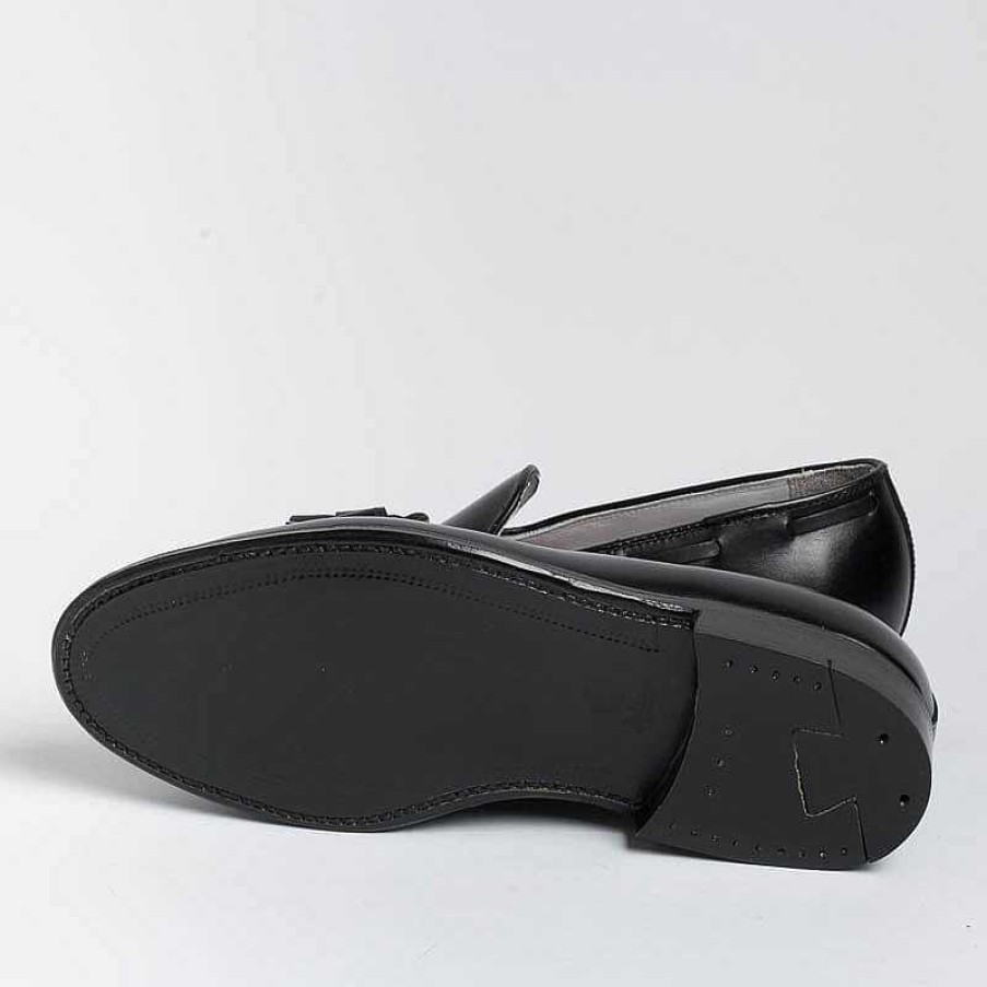 New Alden Alden - 660 Mocassino Tassel - Vitello Nero