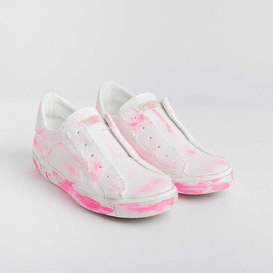 Online Philippe Model Paris Philippe Model - Sneakers Prld Dd03 - Parisx - Bianco Fuxia