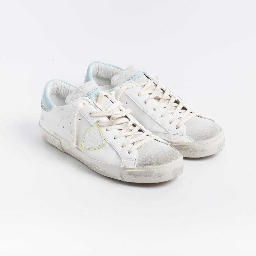 New Philippe Model Paris Philippe Model - Sneakers Prlu Wx31- Parisx - Gris Azul