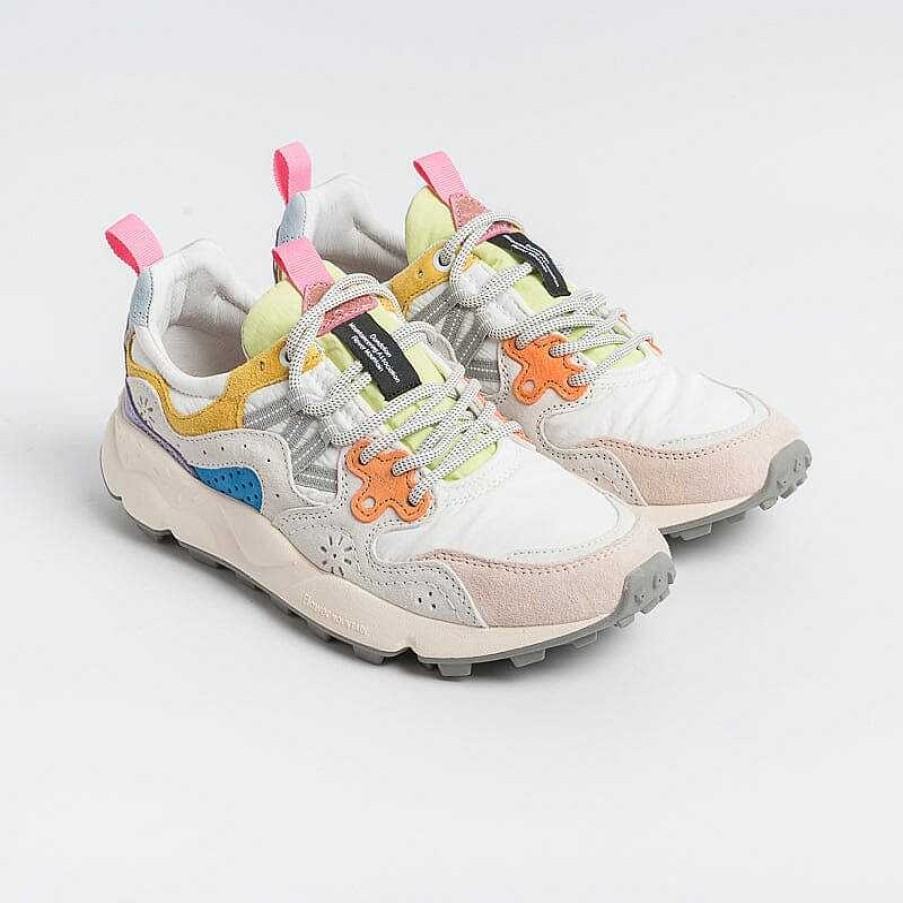 New FLOWER MOUNTAIN Flower Mountain - Sneakers Yamano 3 1N04 - Bianco Rosa