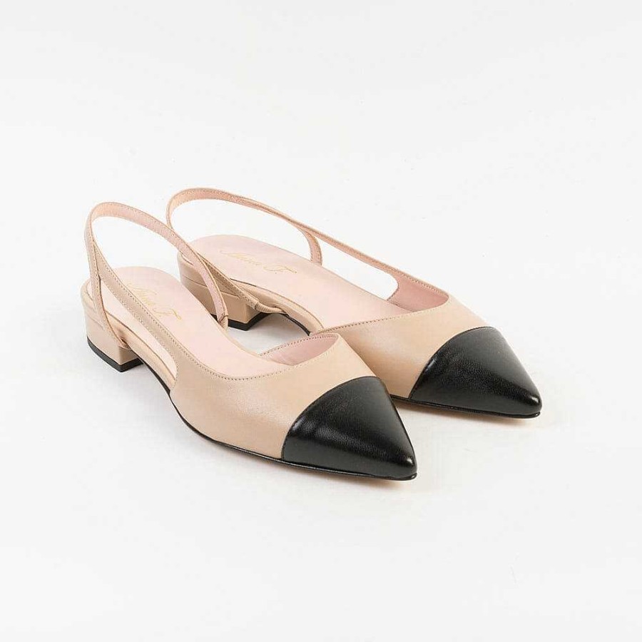 Wholesale Anna F. Anna F. - Sling Back 1722 - Beige Nero