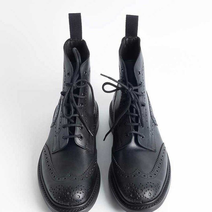 Clearance Tricker's Tricker'S - Anfibio - Stow Nero - Dainite