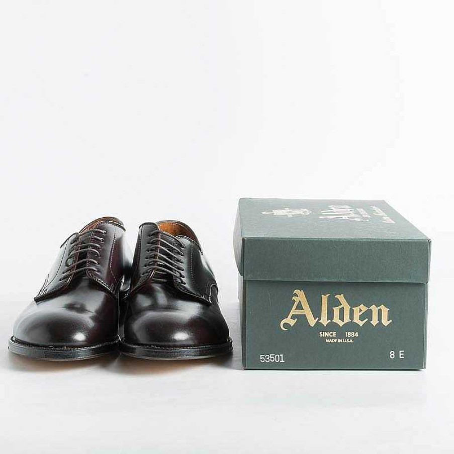 Best Alden Alden - 53501 - Derby Liscio Modified (Ergonomica)- Cordovan Colore 8