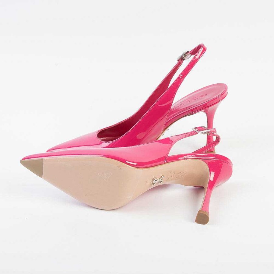 Online SERGIO LEVANTESI Sergio Levantesi - Sling Back - Daria - Paint Fuxia