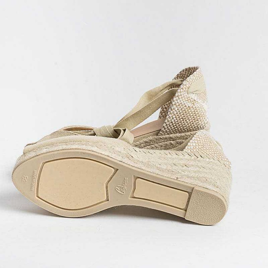 Best CASTAÑER Castaner - Sandali Con Tacco - Espadrillas - Bilina 6 - Sabbia Sand