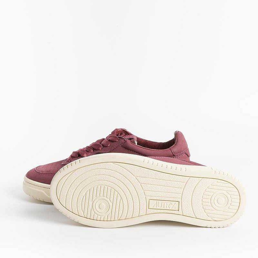 Clearance AUTRY - Collezione donna Autry Aulw Nn04 - Sneakers Low Wom Nabuck - Bordeaux