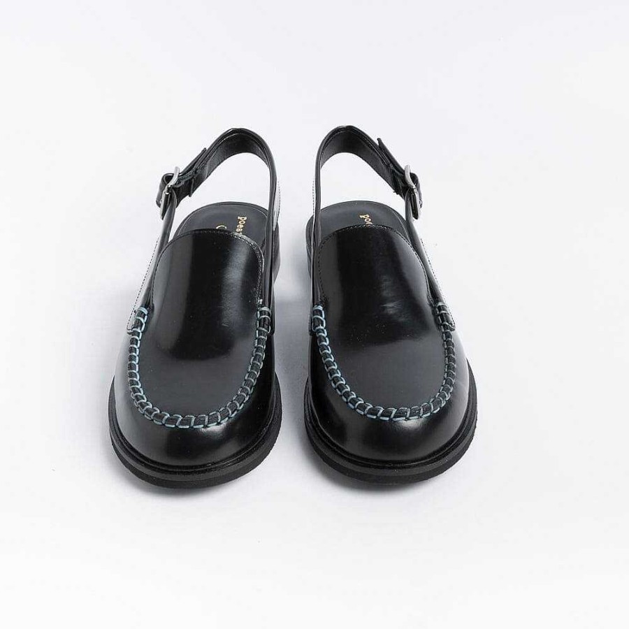 Online POESIE VENEZIANE Poesie Veneziane - Mocassino Sling Back - Jpg52New - Nero-Cielo