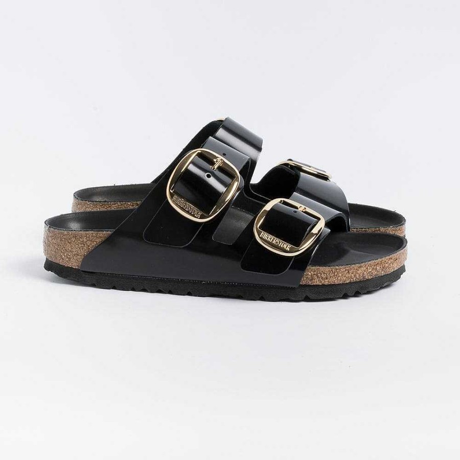 Best BIRKENSTOCK Birkenstock - Sandali Bassi 1021476 - Arizona Big Buckle - Nero Lucido