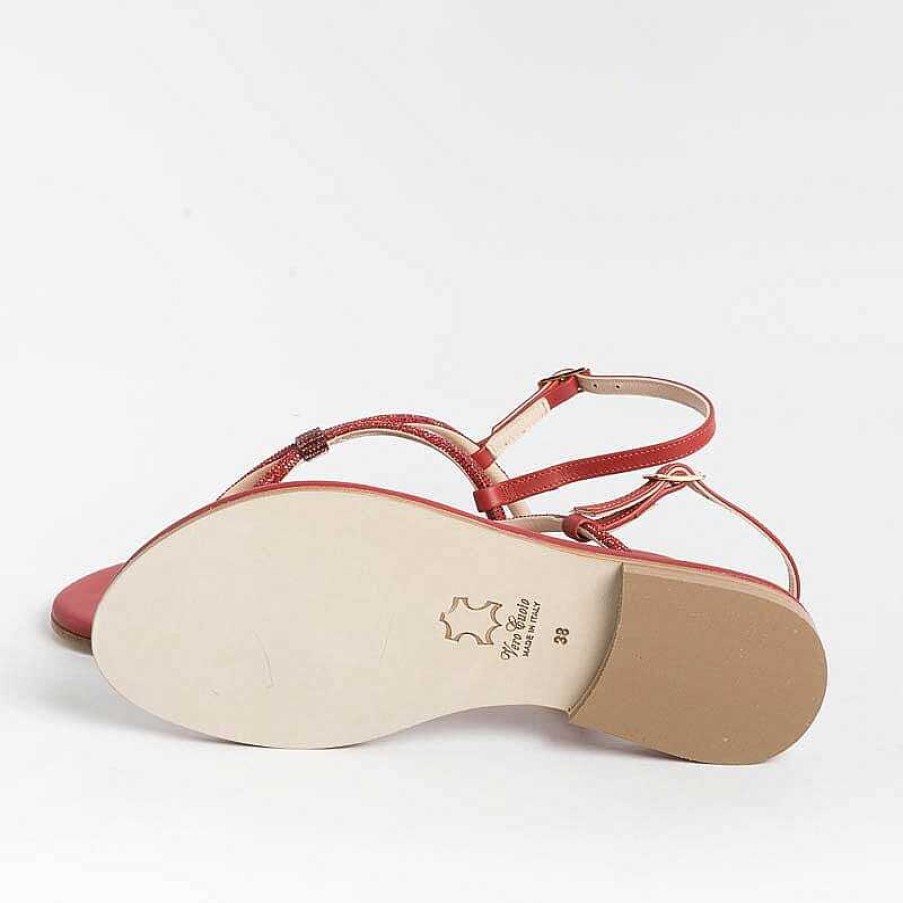 Best PAOLA FIORENZA Paola Fiorenza - Sandali Bassi Infradito - Ss2336 - Rosso