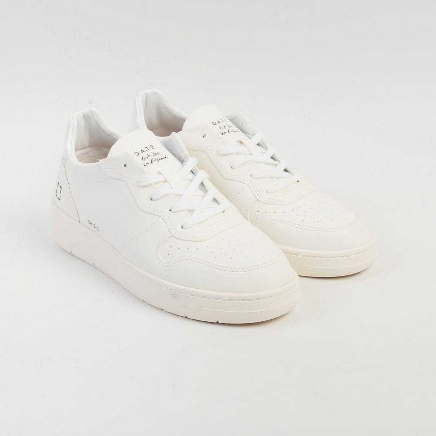 Best DATE Date - Sneakers - Court - Eco Vegan White