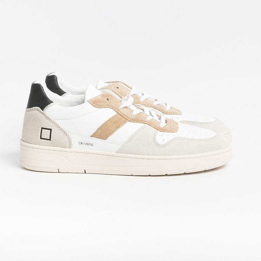 Hot DATE Date - Sneakers - Court 2.0 - Vintage Calf White Natural