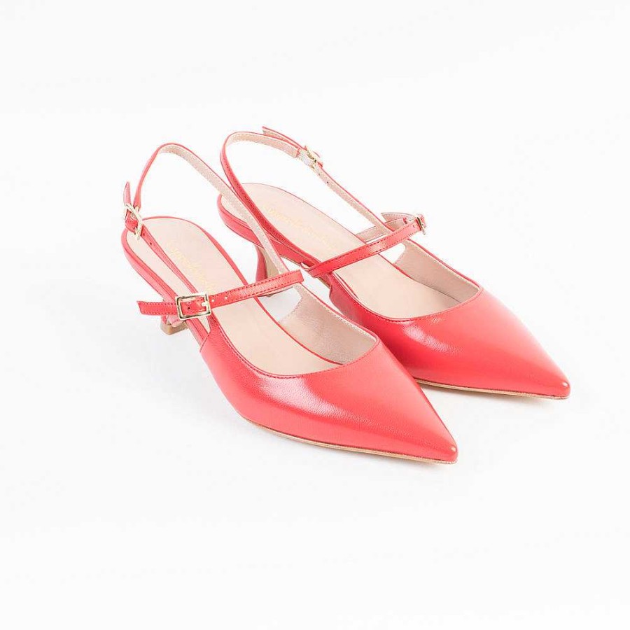 Clearance CAPPELLETTO 1948 Cappellettoshop - Sling Back - Fiamma7 - Rosso