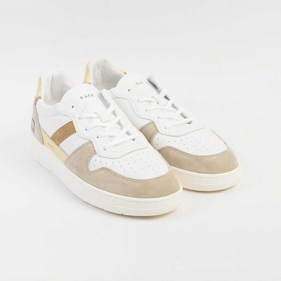 Clearance DATE Date - Sneakers - Court 2.0 - Vintage White