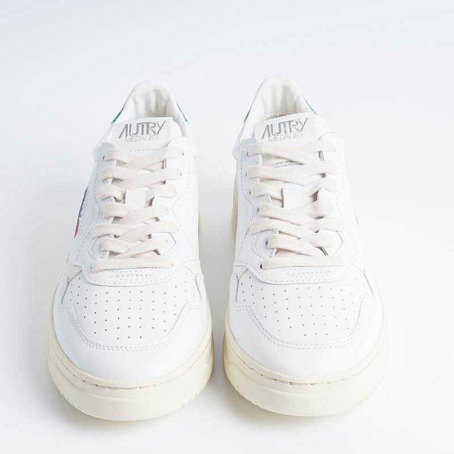 Online AUTRY - Collezione uomo Autry Sneakers Aulm Ll20 - Low Man All Leat - Bianco/Verde