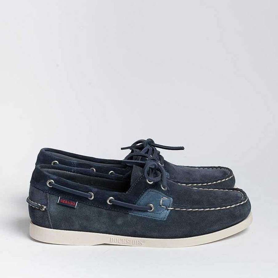 Wholesale Sebago Sebago - Rossisland Jib Shadow - Scarpa Da Barca - 741148W- Blue Tones