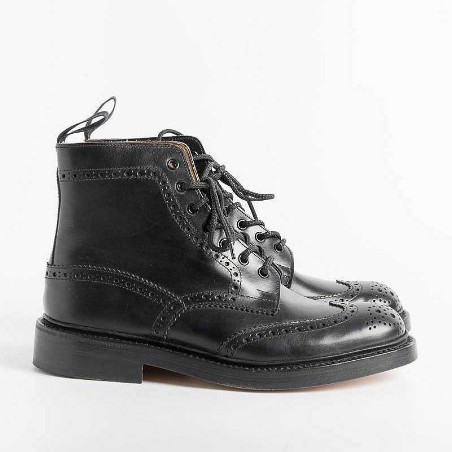 Best Tricker's Tricker'S - Anfibio - Stow Nero - Fondo Cuoio