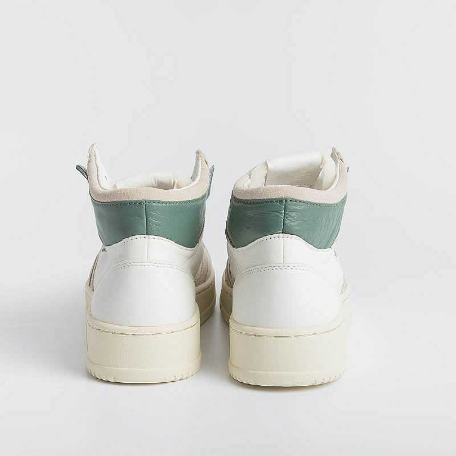 Clearance AUTRY - Collezione uomo Autry Sneakers Aumm Gs11 - Mid Man Goat/Suede - Bianco/ Verde