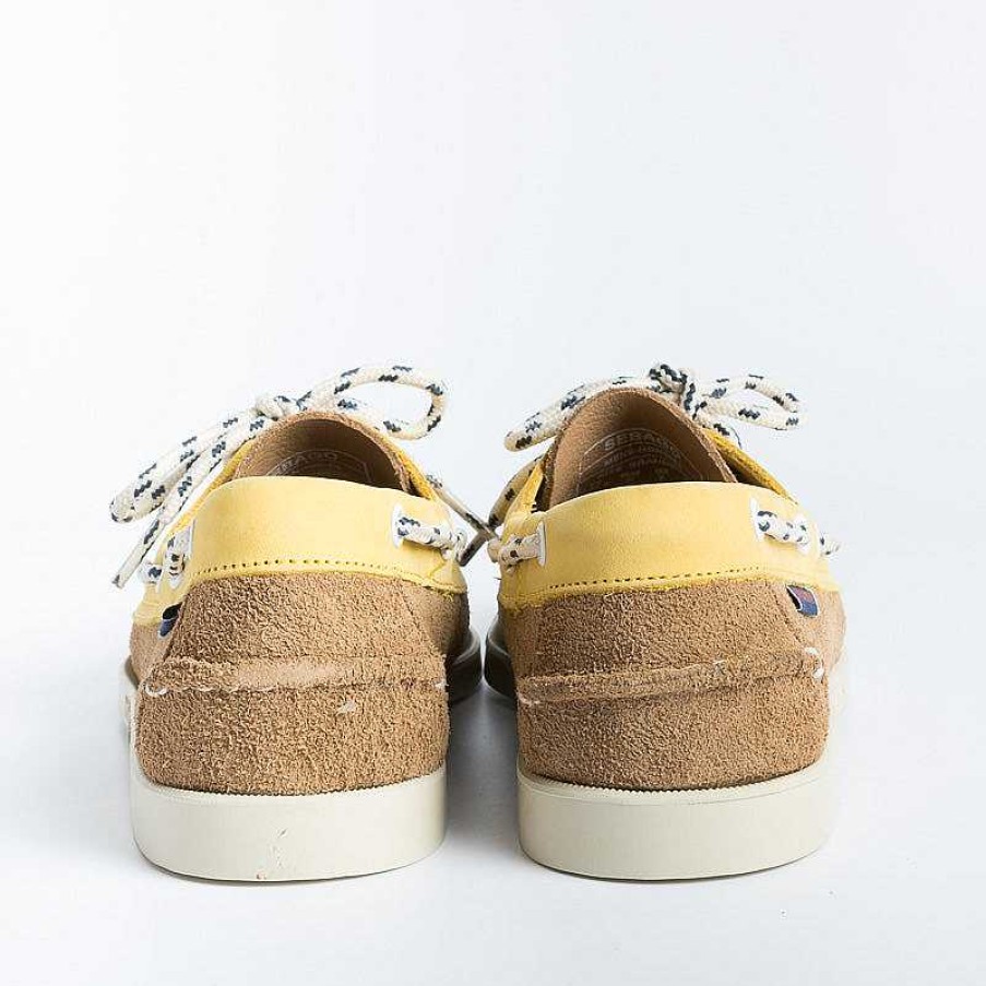 Hot Sebago Sebago - Docksides Portland Suede - Scarpa Da Barca - 7111Mkw - A4R - Yellow Gold