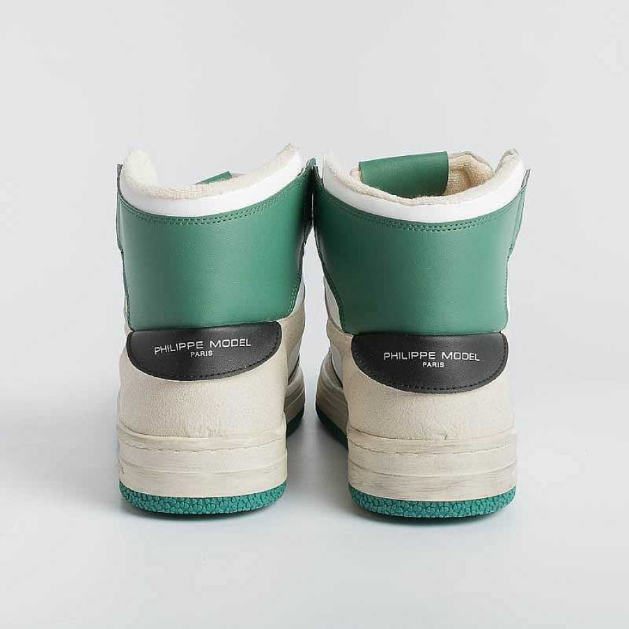 Best Philippe Model Paris Philippe Model - Sneakers Lyhu Cx07 - Lyon - Blanc Vert