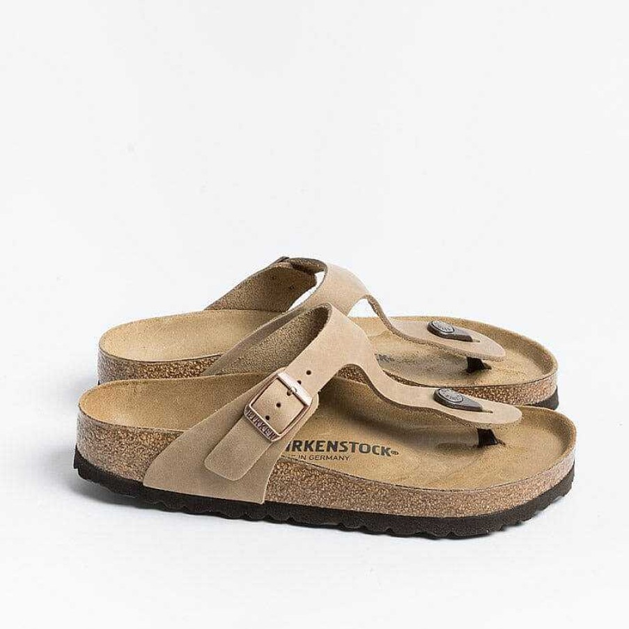 Online BIRKENSTOCK Birkenstock - Sandali Bassi Infradito Gizeh 0943811 - Oiled Tabacco Brown