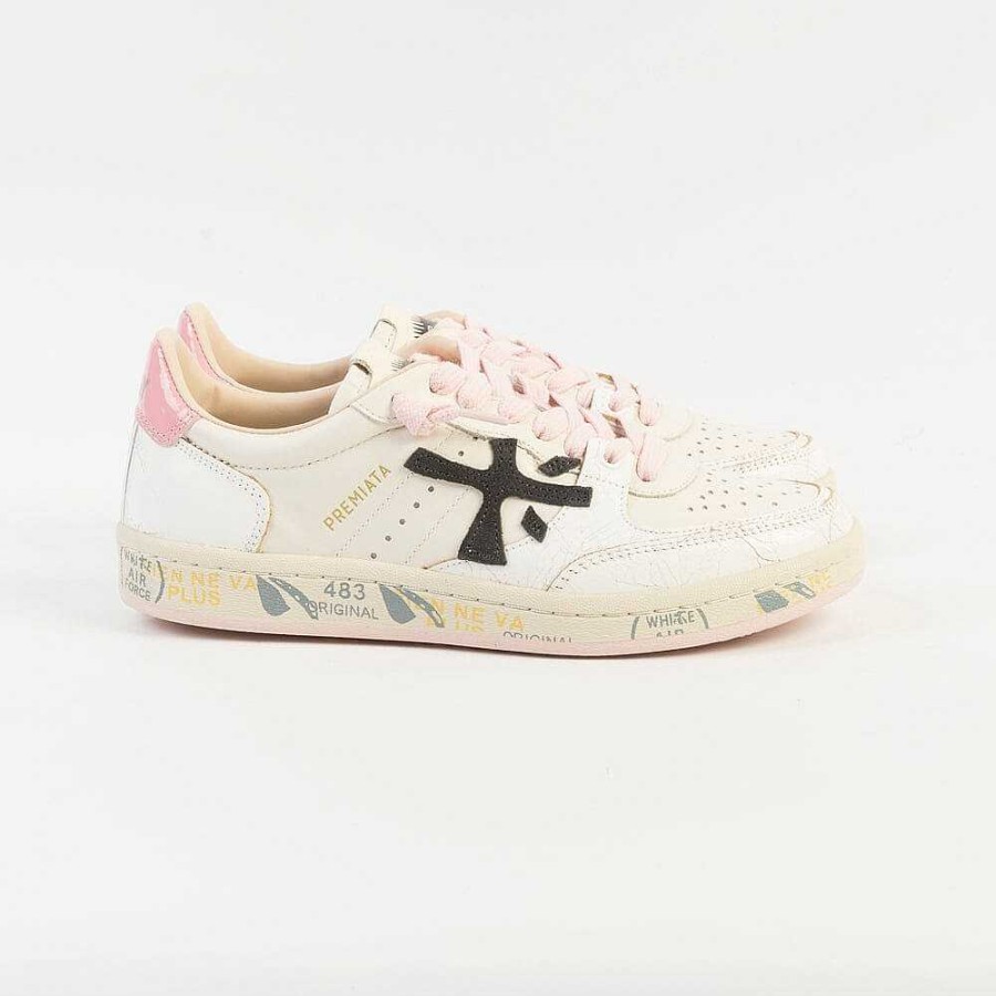 Online Premiata Premiata - Sneakers - Clay 6783 - Bianco Rosa