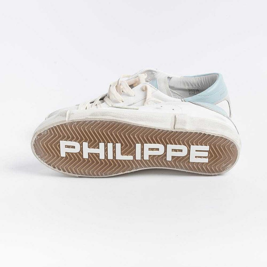 New Philippe Model Paris Philippe Model - Sneakers Prlu Wx31- Parisx - Gris Azul